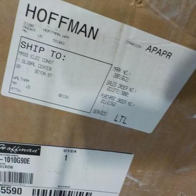 Hoffman Enclosures 90 degree and straight runs type 1, paint. count 150 different.