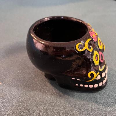 DAY OF THE DEAD SMALL SKULL PLANTER