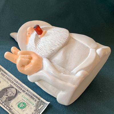 PEACENIK CIGAR SMOKING GNOME NEW FROM BOX!