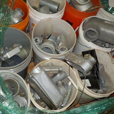 Metal conduit fittings all size galvanize. approx. 300