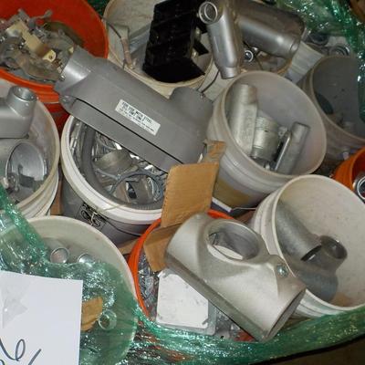Metal conduit fittings all size galvanize. approx. 300