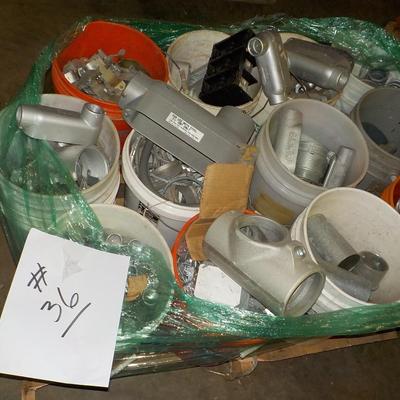 Metal conduit fittings all size galvanize. approx. 300