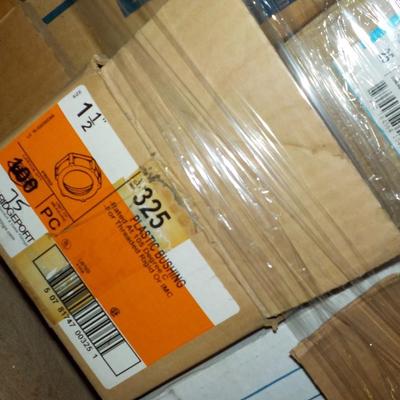 Pallet of liquid tite conduit fittings all size. count 3200.