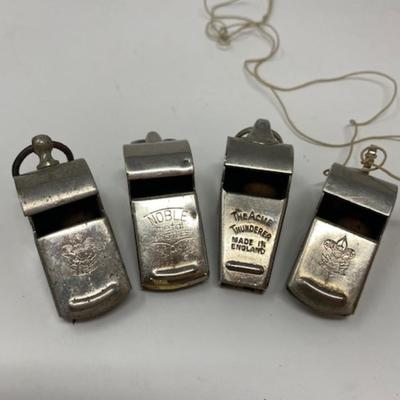 Lot of 4 Vintage BSA Whistles