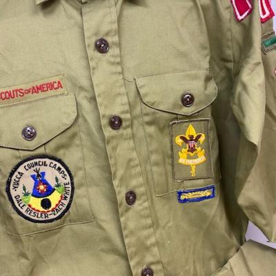 Vintage Boy Scout Uniform and Sash w/Badges