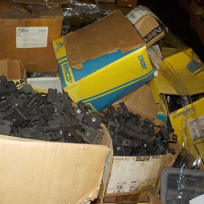 Pallet of conduit hangers, count of 4000.