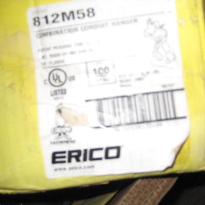 Hangers for large and small conduit runs. count 500.