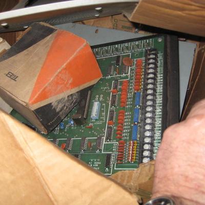 Wire mold , commercial lights, metal corners. count 250 items.