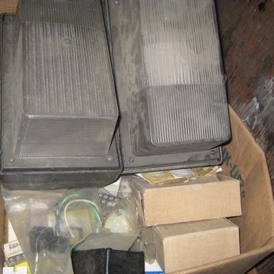 Wire mold , commercial lights, metal corners. count 250 items.
