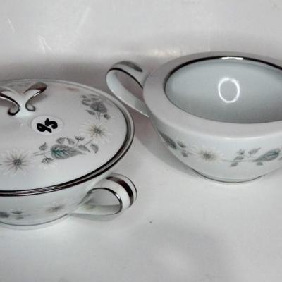 Noritake Welleslly Cream And Sugar