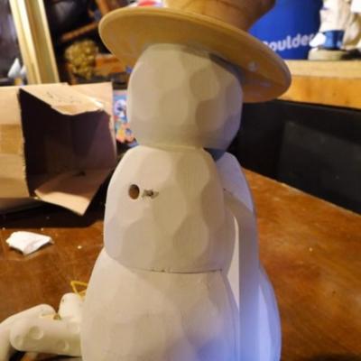 D-I-Y Nutcracker Snowman w/ decor