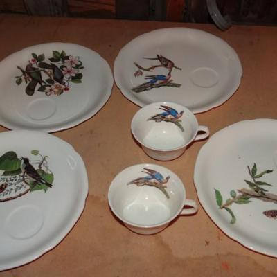Alfred Meakin Birds of America Plates and Cups