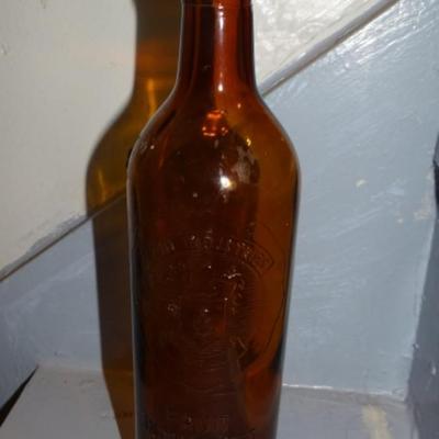 Vintage Amber Bottle