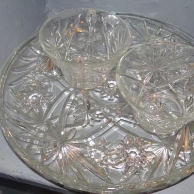 Anchor Hocking Early American Prescott Snack plate
