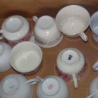 Variety of Fine China Coffee Cups