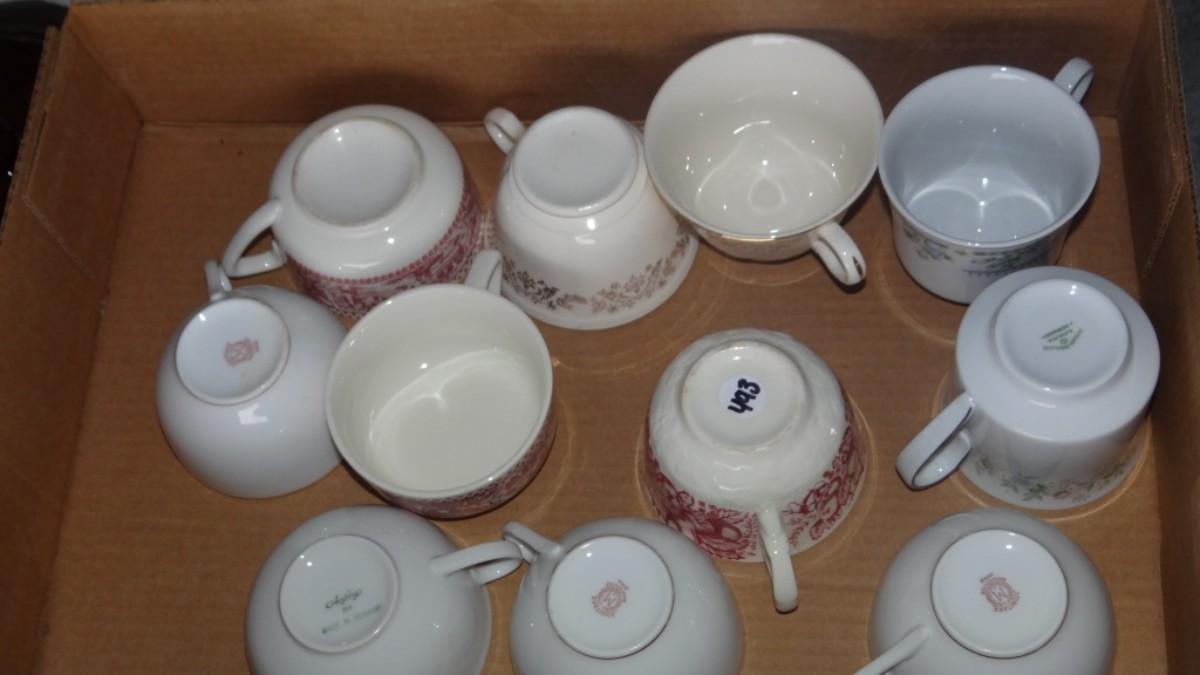 Variety of Fine China Coffee Cups