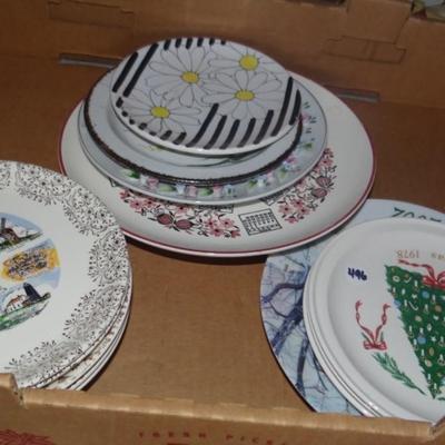Variety of Collectible Plates