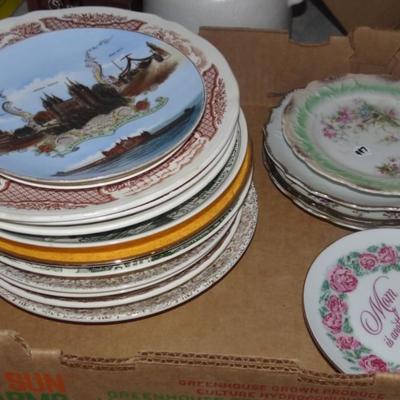 Variety of Collectible Plates