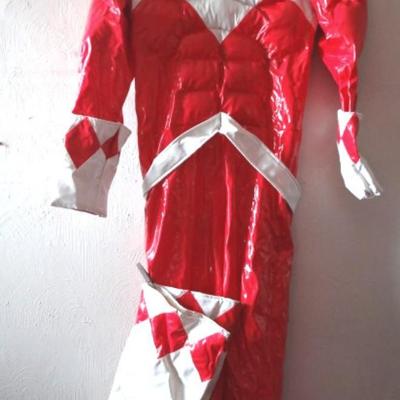 BOYS POWER RANGER COSTUME W/ MUSCLES L