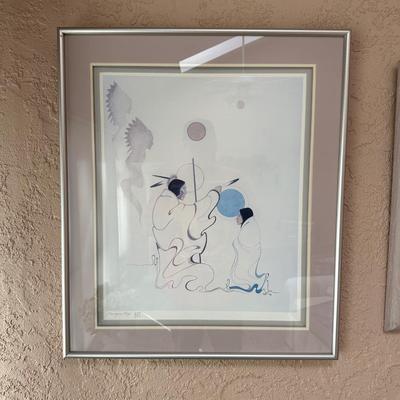 SIGNED AND NUMBERED ARTWORK BY NATIVE AMERICAN ARTIST Burgess Roye