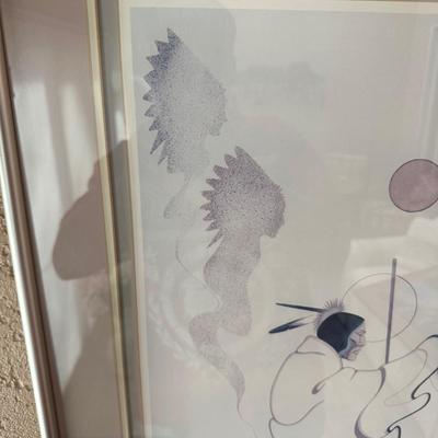 SIGNED AND NUMBERED ARTWORK BY NATIVE AMERICAN ARTIST Burgess Roye
