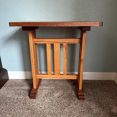 MISSION STYLE SIDE TABLE