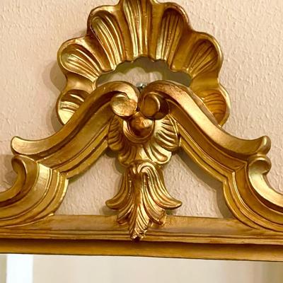 Small Adorable Gilded Gold Mirror ~ Made In Itay