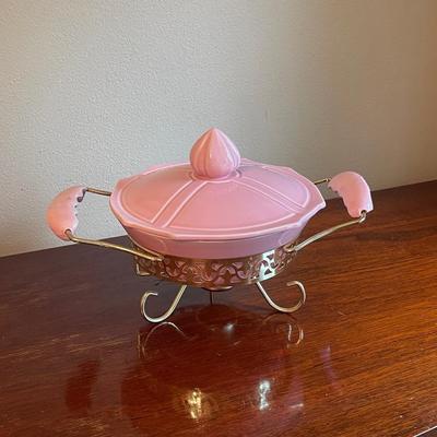 MIRAMAR OF CALIF ~ Ovenproof Pink Lidded Dish