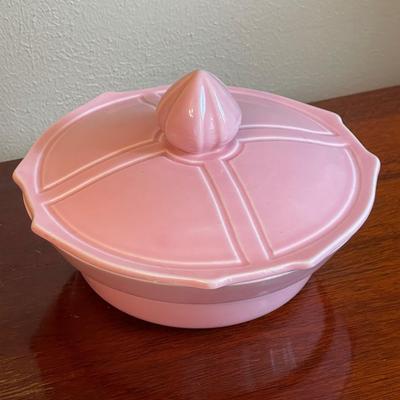MIRAMAR OF CALIF ~ Ovenproof Pink Lidded Dish
