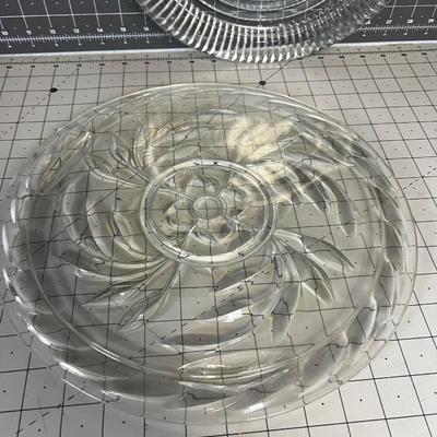 Cake Plate and Aluminum Cover 