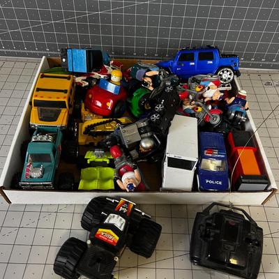 Tray full of Toy Vehicles, Vintage TOYS