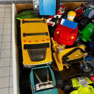 Tray full of Toy Vehicles, Vintage TOYS