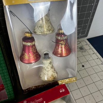 5 Boxes of Glass Ornaments