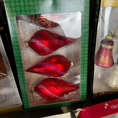 5 Boxes of Glass Ornaments