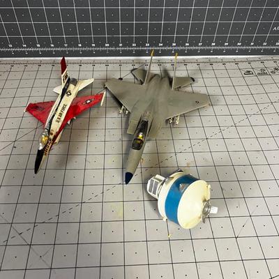 Vintage Airplane Built Plastic Models 