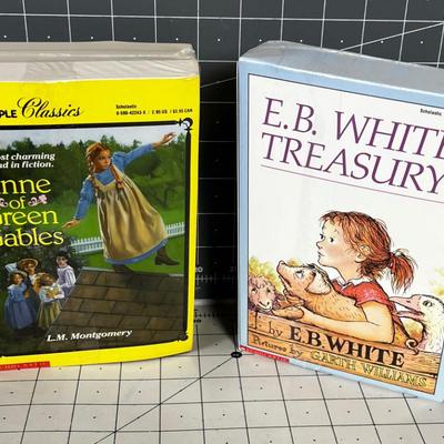 2 Books: Anne of Green Gables and EB White Charlottes Webb