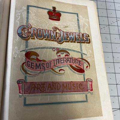 Crown Jewels ANTIQUE Book Richly Illustrated 