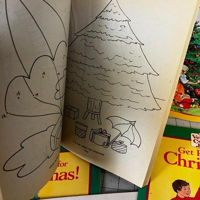 Vintage Christmas Coloring Books UN-used
