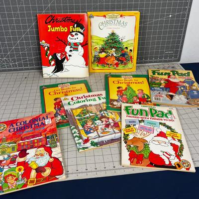 Vintage Christmas Coloring Books UN-used