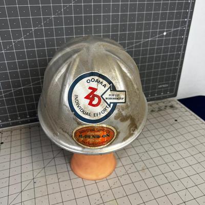 Vintage Metal Hard Hat