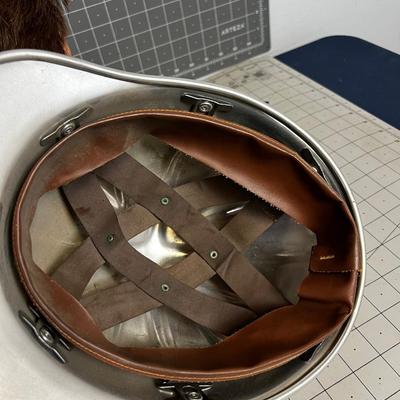 Vintage Metal Hard Hat