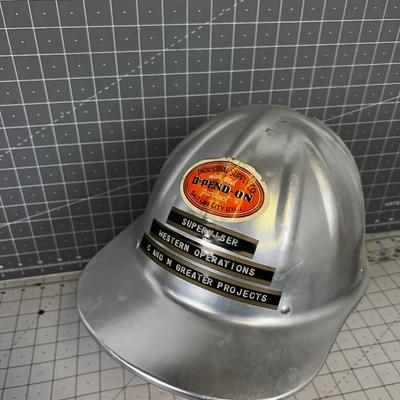 Vintage Metal Hard Hat