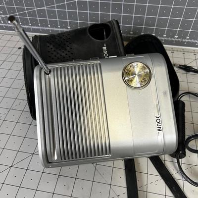 BINOC Transistor Radio AM/FM  and TV  with Rechargeable Batterie and DC Cord 