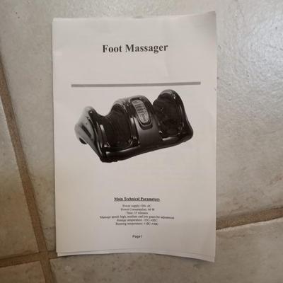FOOT MESSAGER WITH MANUAL