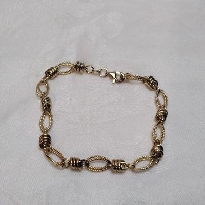 VIntage Itaor Italian Gold Vermeil 8" Bracelet