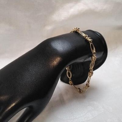 VIntage Itaor Italian Gold Vermeil 8" Bracelet