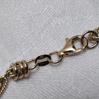 VIntage Itaor Italian Gold Vermeil 8" Bracelet