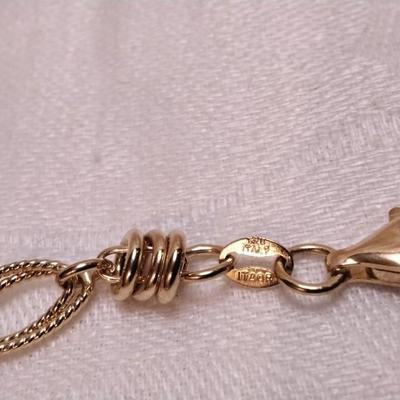 VIntage Itaor Italian Gold Vermeil 8" Bracelet