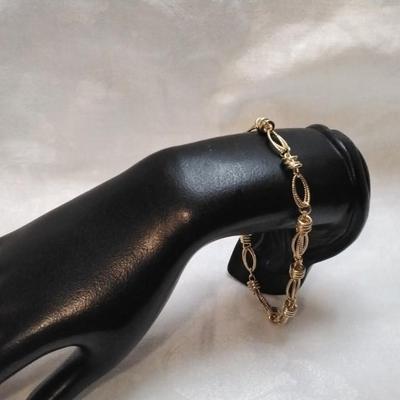 VIntage Itaor Italian Gold Vermeil 8" Bracelet