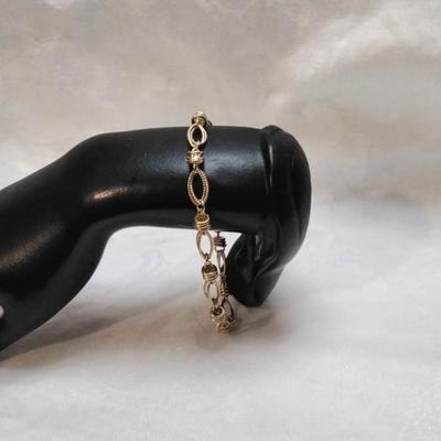 VIntage Itaor Italian Gold Vermeil 8" Bracelet